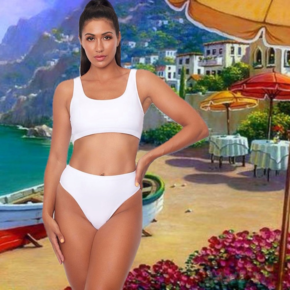 Little White Two Piece Bikini NWT